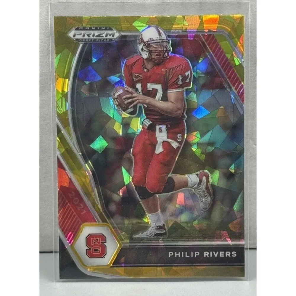 Philip Rivers 2021 Panini Prizm‎ Draft Picks Gold Ice #17 Parallel